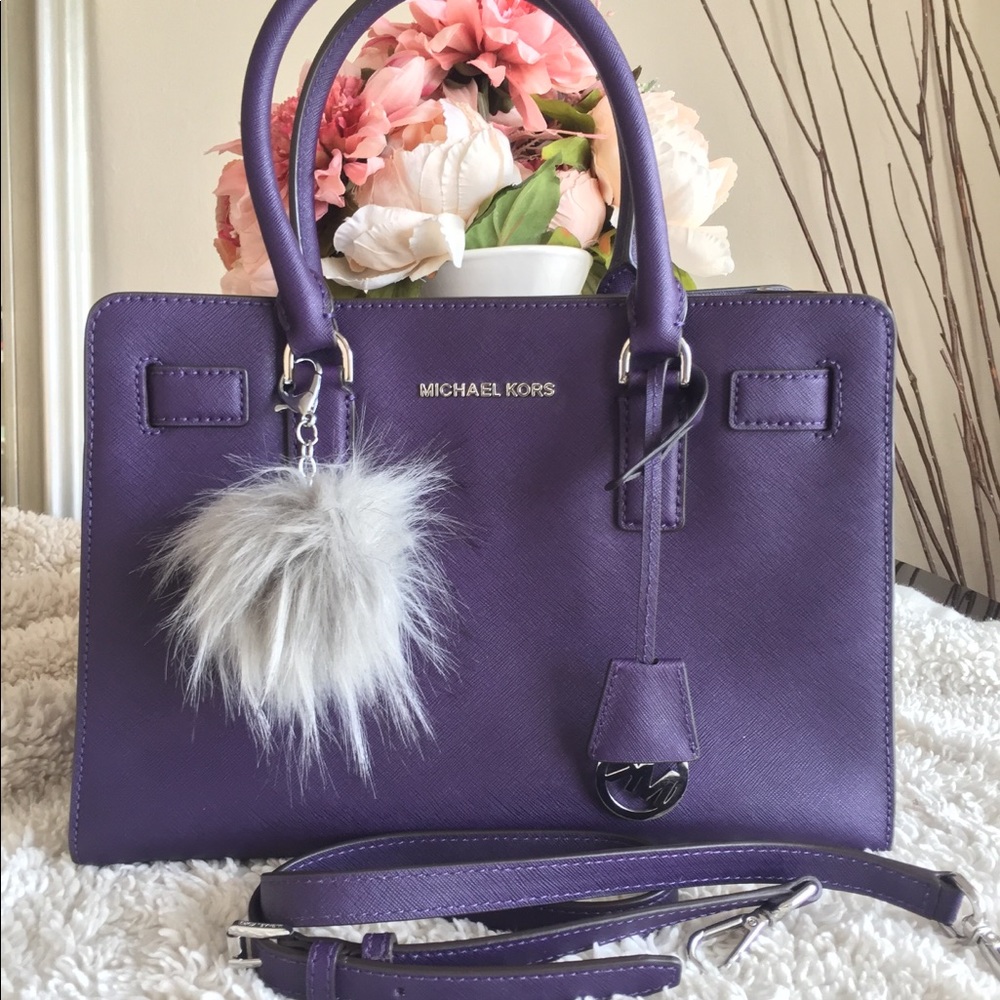 Michael Kors Purple Dillon Satchel